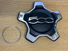 Fiat 500X Chrome Alloy Wheel Centre Cap  Single  with securing clip 735626311