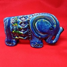 FLAVIA BITOSSI Rimini Blue Elephant Figurine Figure Ornament