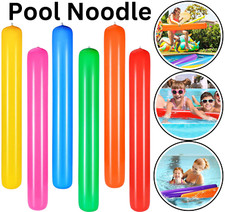 Single Swimming Pool Noodle Float Aid Logs Woggle Noodles Water Flexible Wet Tub