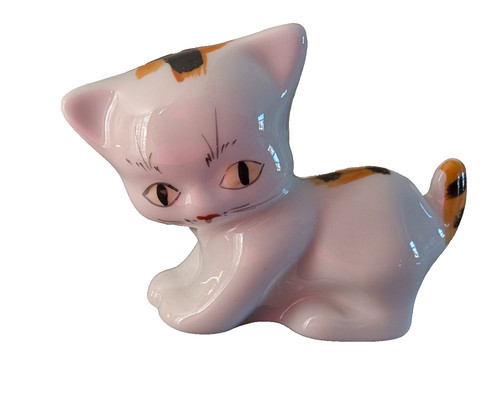Porcelain kitty kitten cat - porcelain,