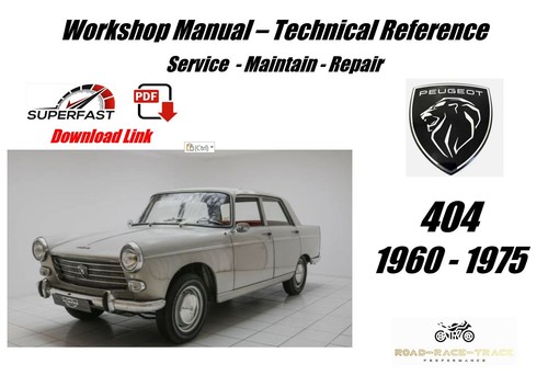 Peugeot 404 service - 404, repair