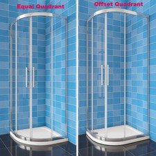 Equal / Offset Quadrant Shower Enclosure Corner Cubicle 8mm NANO Glass Door