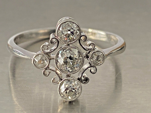 85ct antique diamond ring - antique,
