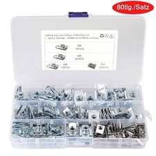 80X U Nut Spring Nuts M4 M5 M6