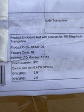 BRAND NEW 10ft ENCLOSURE FOR TRAMPOLINE