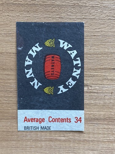 Matchbox label brewery watney - brewery,