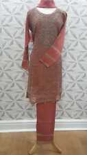 Ladies Asian 3 piece suit Linen Ready made Pakistani/Indian Wedding Party R