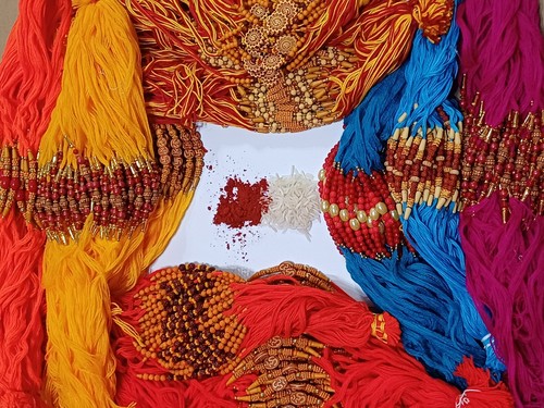 Assorted premium rakhi - 6,