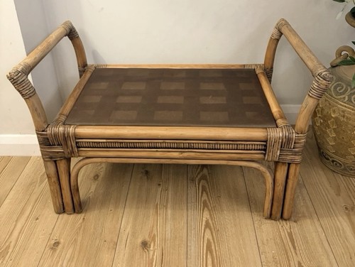 Vintage bamboo rattan - &,