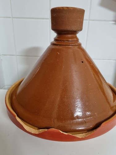Stoneware tagine 28cm orange - tagine,