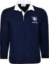 Scotland rugby shirt Full Sleeve Collar Scotland rugby jersey Size S to 5XL