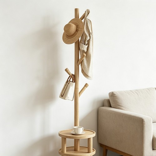 Wooden coat rack - wooden,