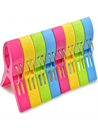 Beach towel pegs clips - clips, 8