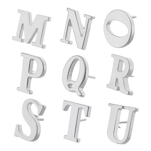 Silver letter metal - silver, a-z