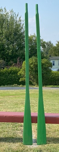 Vintage wooden oars - vintage, 80"
