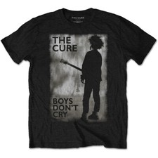 Official The Cure T Shirt Boy's Don't Cry Black Mens Classic Rock Band Tee Boys