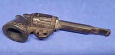 vintage smoking pipe pistol revolver, antique art deco app 12.5cms. decorative
