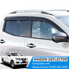 For Nissan Navara NP300 D23 2014-2025 Wind Deflectors Rain Guard Sun Shade Visor