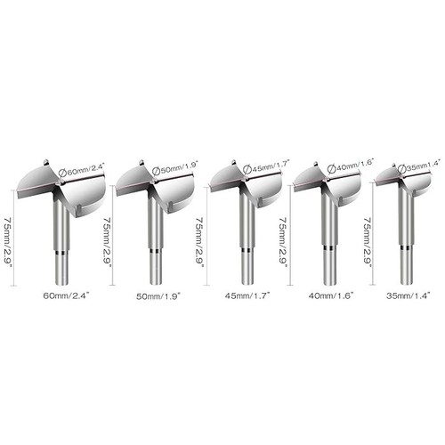 Hiveseen 5pcs forstner drill - 5pcs,