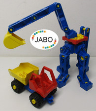 (RB 4) Lego Duplo Toolo Construction Site Crane with Excavator Bucket and Truck