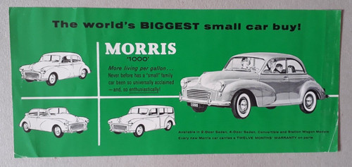 Morris 1000 brochure leaflet - brochure, /