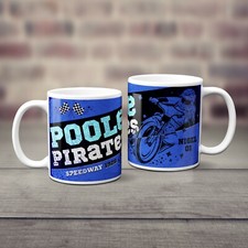 Personalised Poole Pirates Mug Speedway Cup Motorbike Birthday Dad Gift SPM21