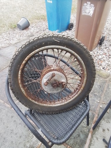 Bsa c15 rear wheel - rear,