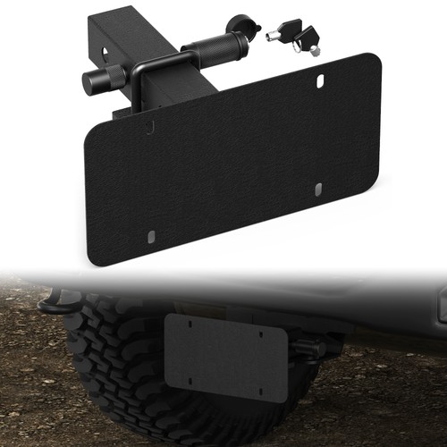 Hitch mounted license plate - hitch-mounted,