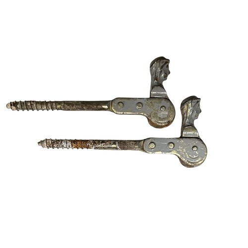 Pair vintage french - french, metal