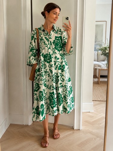 Zara midi green - midi,