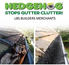 Genuine Hedgehog Gutter Brush - Leaf Guard 100mm Black, Brown, White. FREE CLIPS
