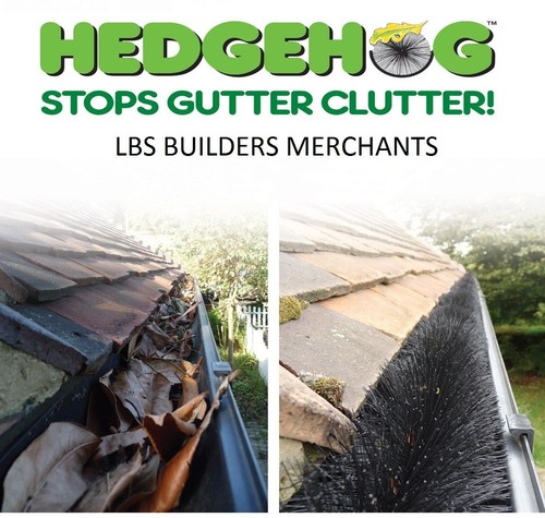 Genuine hedgehog gutter brush - hedgehog,
