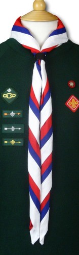 Red white blue cub scout - white,