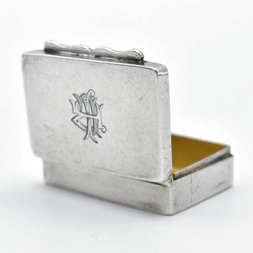 Antique solid silver - silver, snuff