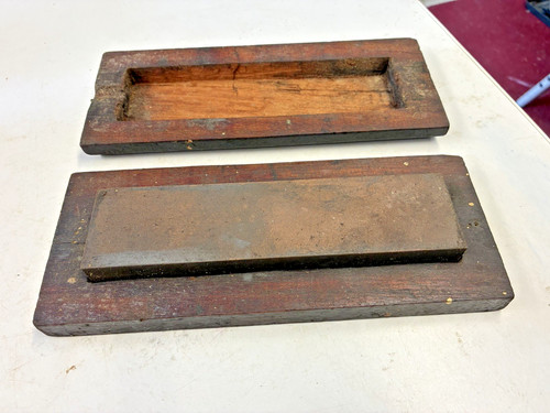 Vintage sharpening stone - vintage, stone/oil