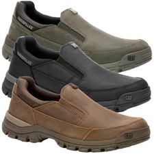 Mens Caterpillar Threshold Slip On Casual Leather Trainer Shoes Sizes 6 to 12