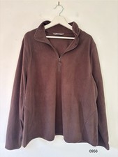 Brown Primark Cares Fleece – 2XL – Cozy Half-Zip Pullover