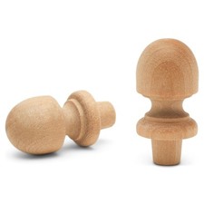 Small Wood Finials, 1-1/2 inch