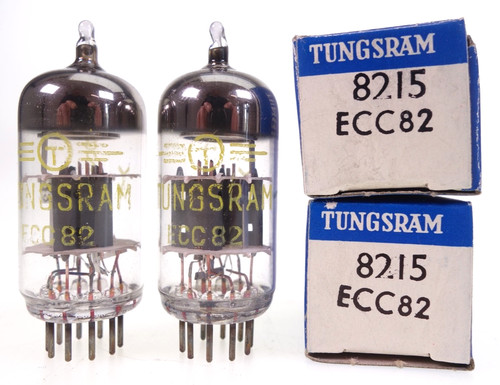 Ecc82 12au7 tungsram pair - 2x,