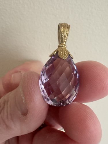 Beautiful amethyst solid gold - amethyst,