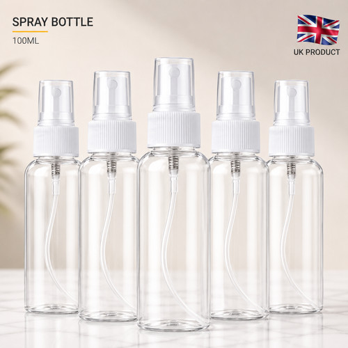 Refillable clear plastic - plastic, spray