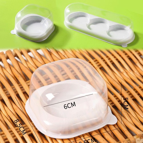 Domed 6cm transparent pvc - domed,