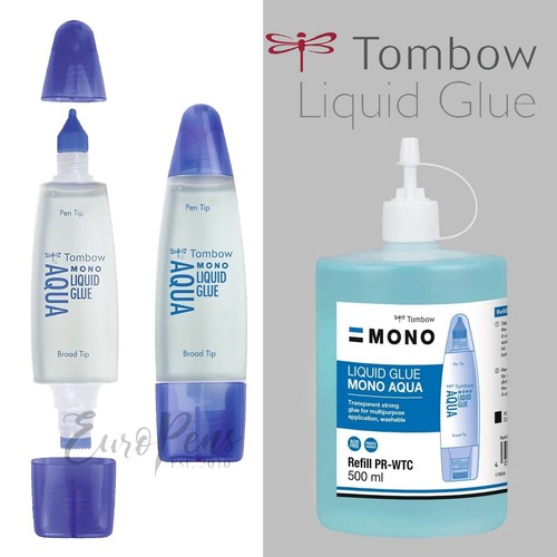 Tombow liquid glue - liquid, aqua