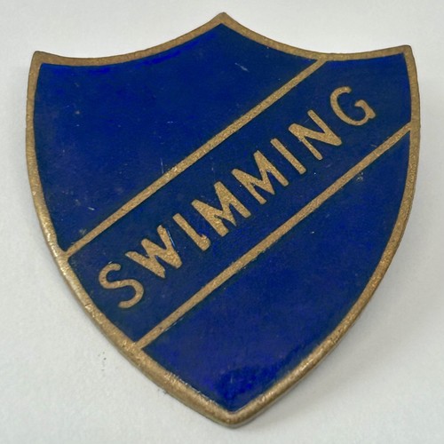 Swimming sports team shield - swimming,