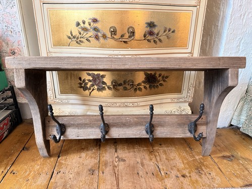 Vintage wooden dresser shelf - vintage,
