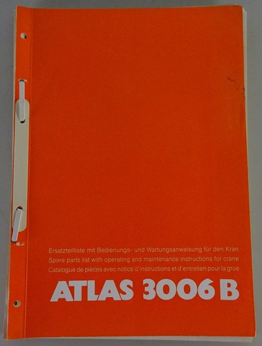 Atlas crane 3006 parts - 3006, b
