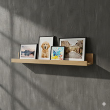 Oak Effect Floating Shelf 55cm