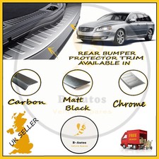 DOG BACK BUMPER PROTECTOR FITS VOLVO V70 3 FACELIFT 2013+ GUARD TRIM SCRATCH 