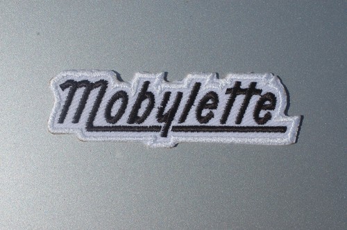 Mobylette iron sew on patch - mobylette,