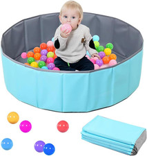 Ball Pit, Foldable Baby Ball Pit, round Ocean Ball Pool, Portable Kids Ball Pit,